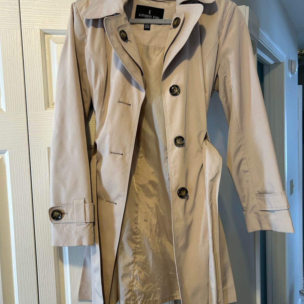 London Fog Women's Beige Trench Coat